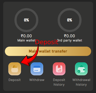 BDG Win Deposit option